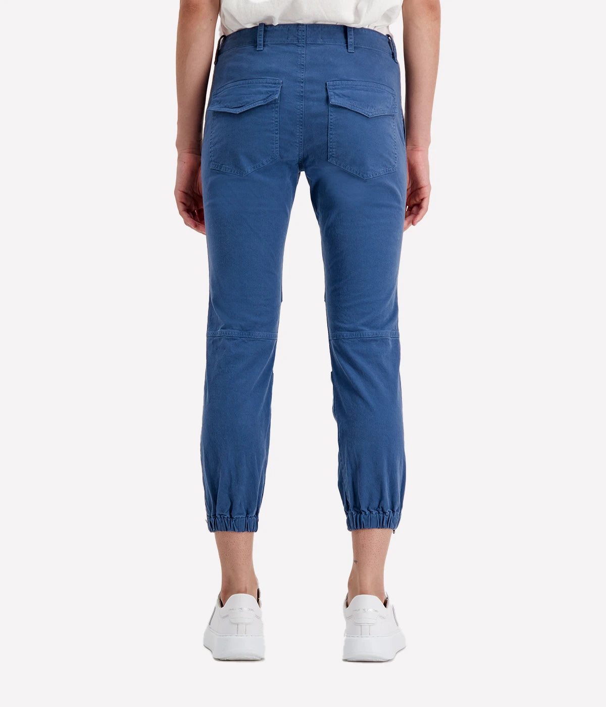 Cropped Military Pant in Cadet Blue