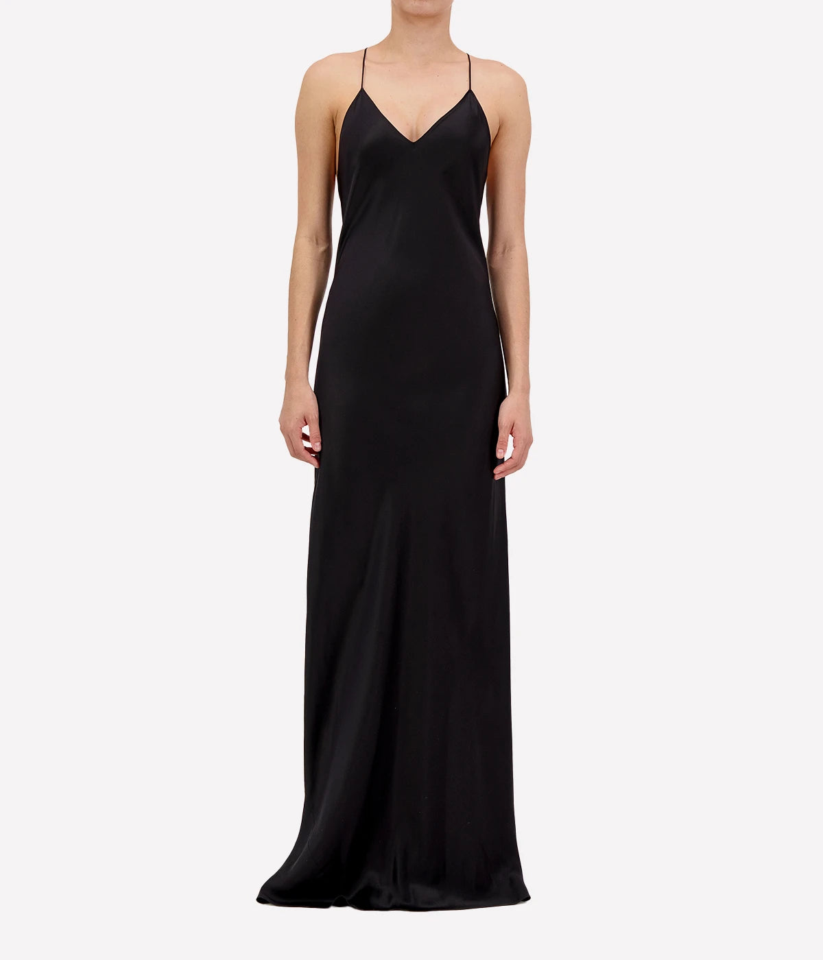 Curielle Silk Gown in Black