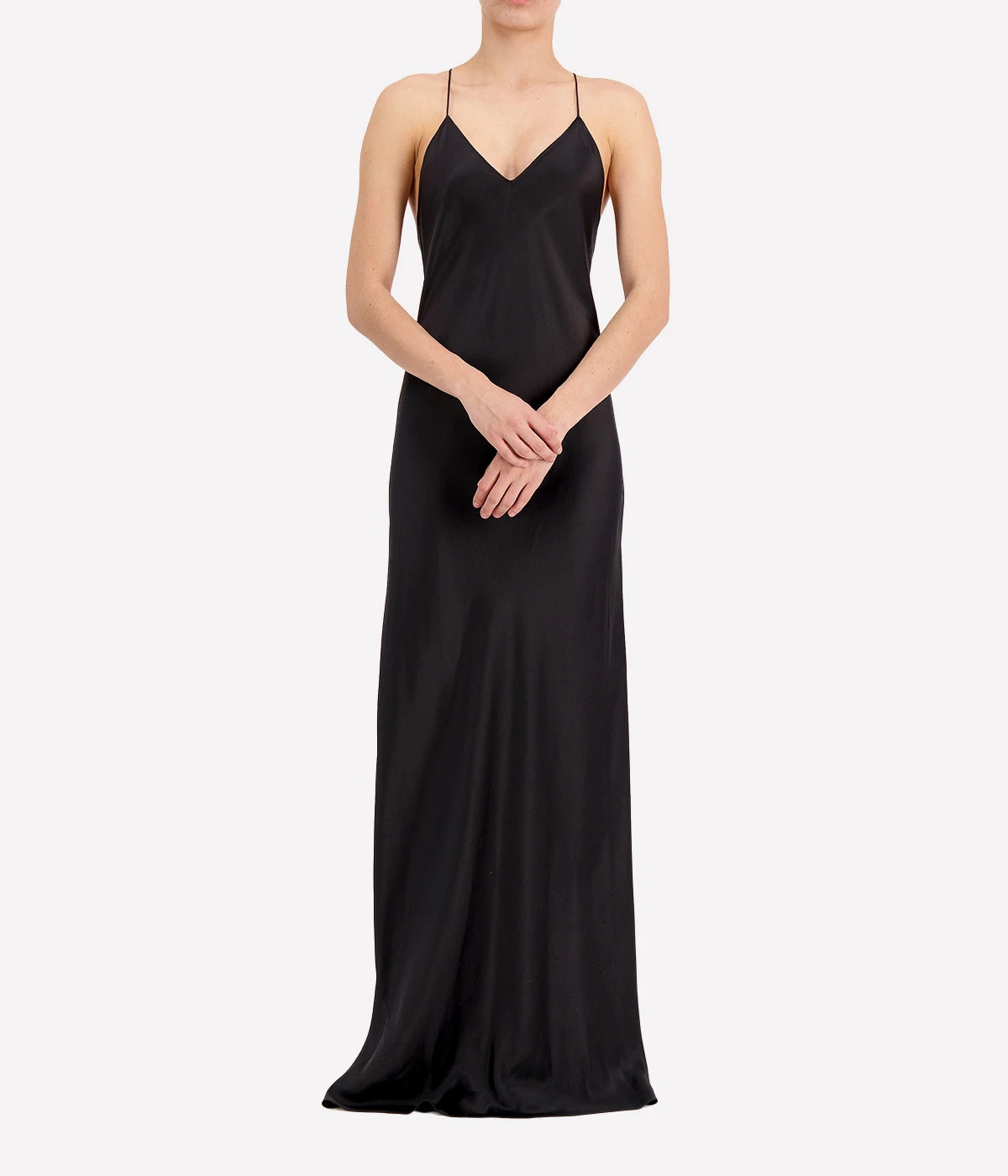 Curielle Silk Gown in Black