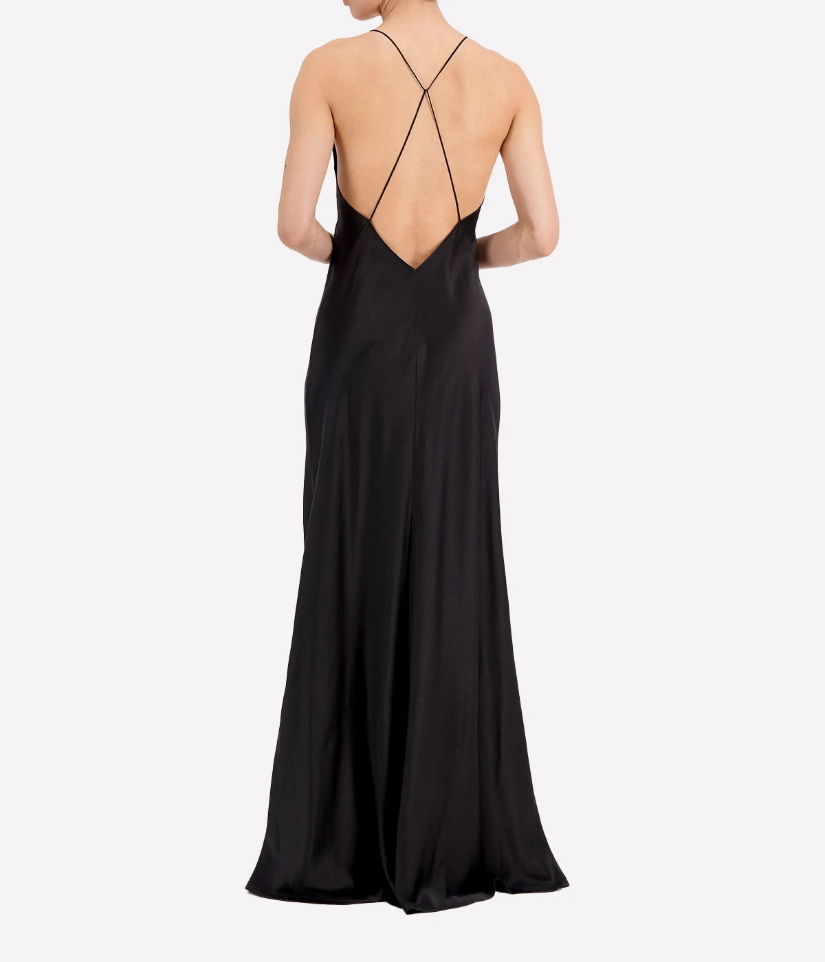 Curielle Silk Gown in Black