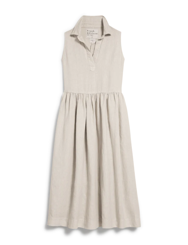 Daphne Popover Dress in Sand