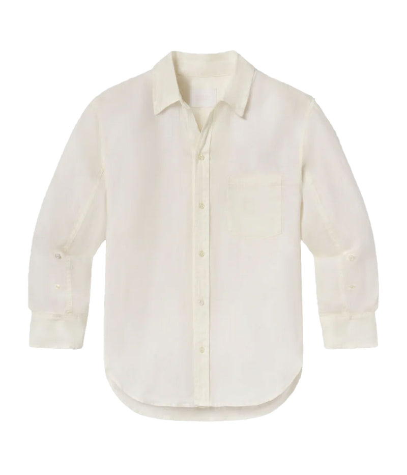 Kayla Linen Shirt In Vanilla