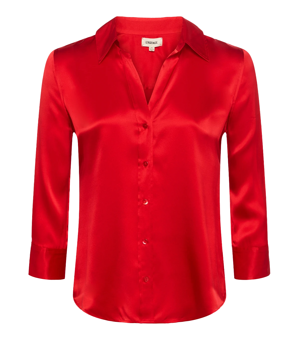 Dani 3/4 Sleeve Blouse in High Risk Red
