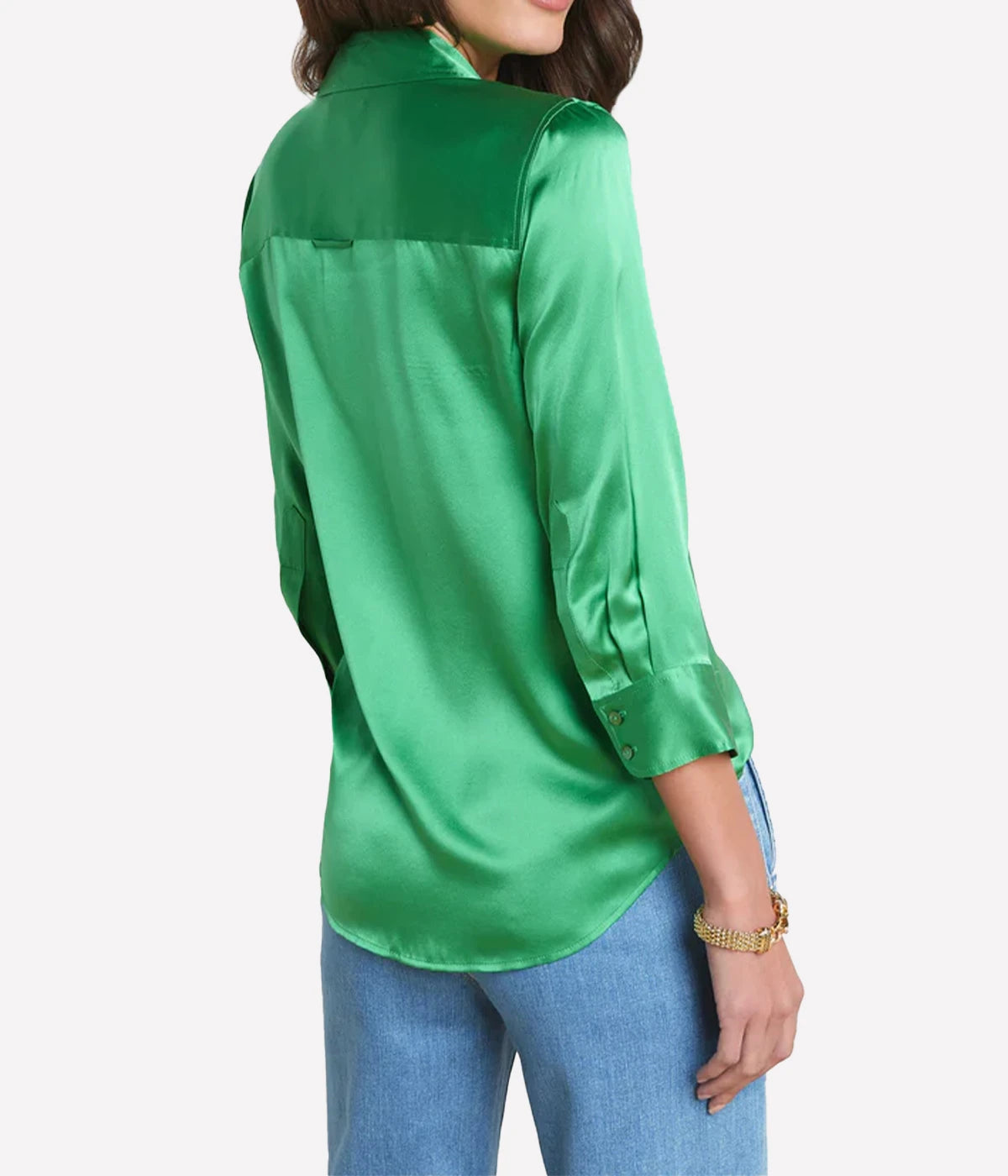 *FINAL SALE* Dani 3/4 Sleeve Blouse in Fern