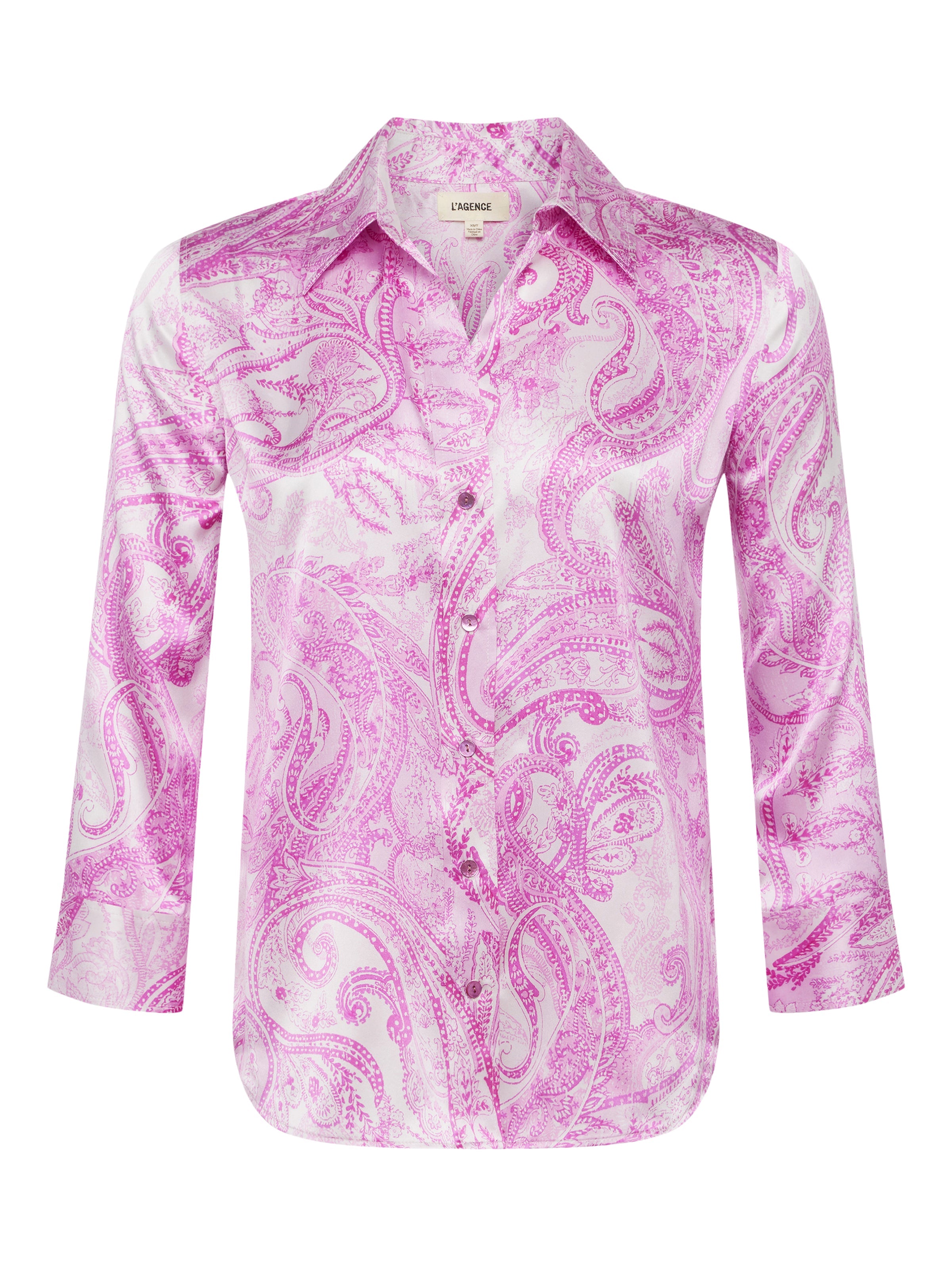 Dani 3/4 Sleeve Blouse in Lilac Snow Decorated Paisley