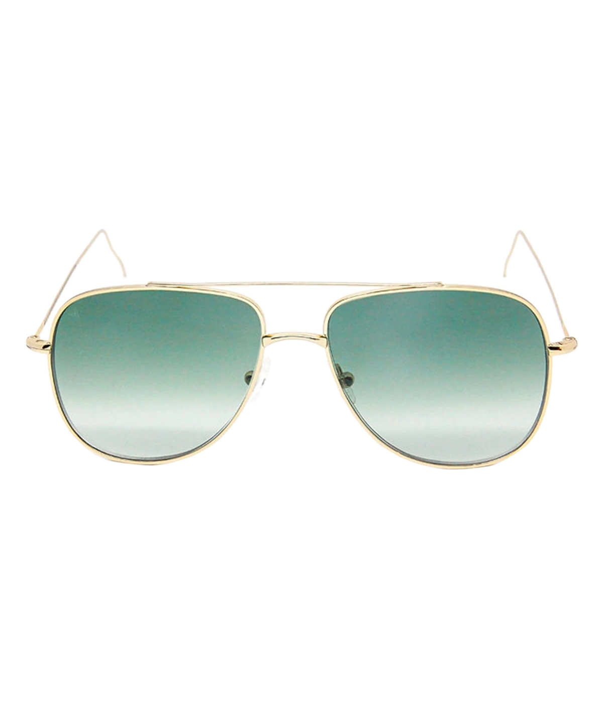 Danny Sunglasses in Shiny Gold & Green