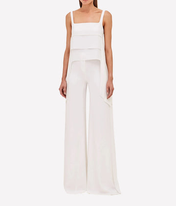 Flare white palazzo pants. Slip on this Alexis style for a chic look.
