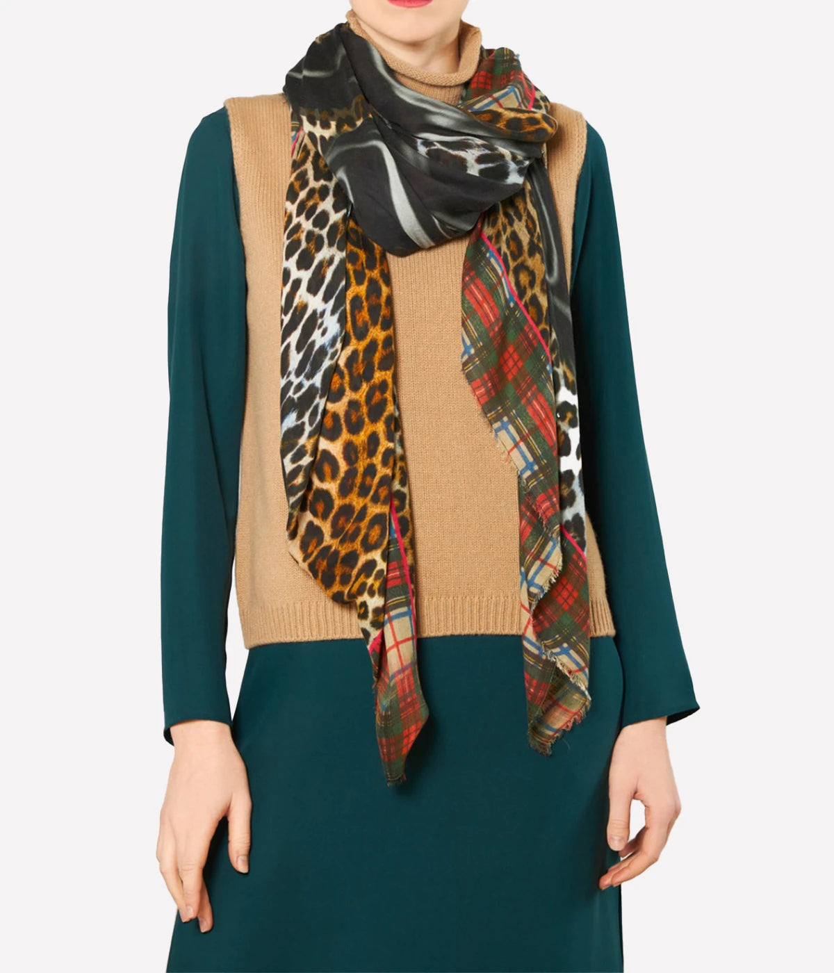 Don't Touch Scarf in Leopard
