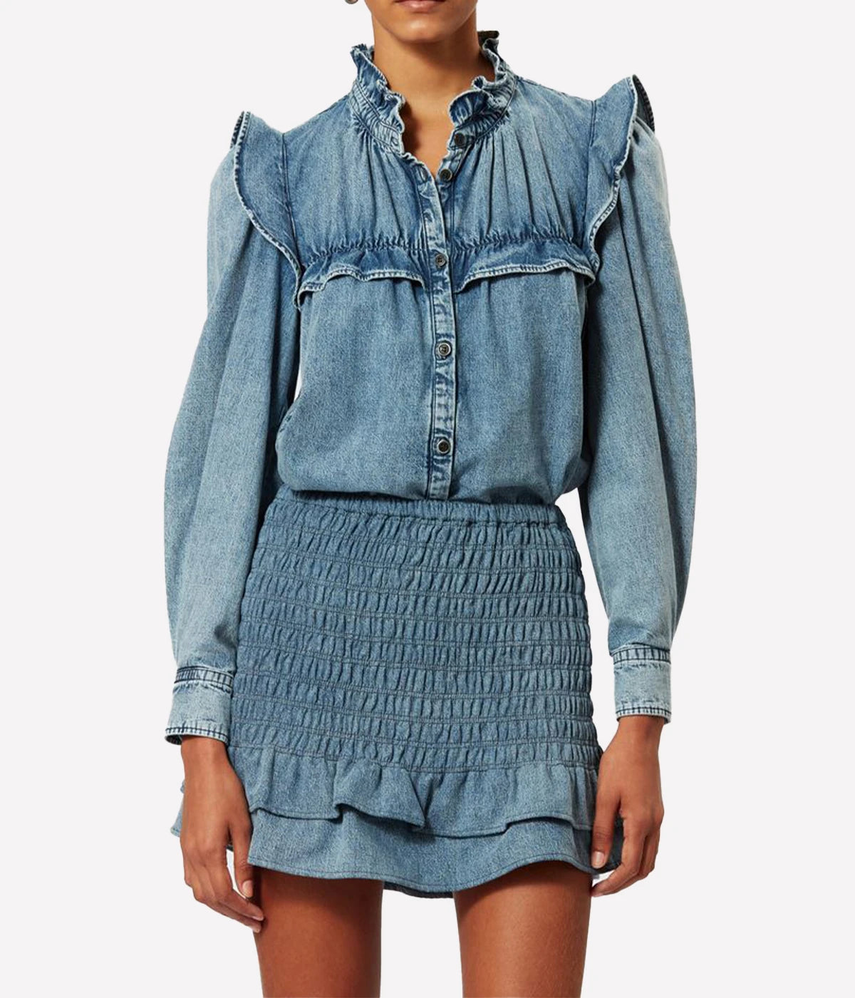 *FINAL SALE* Dorela Skirt in Light Blue