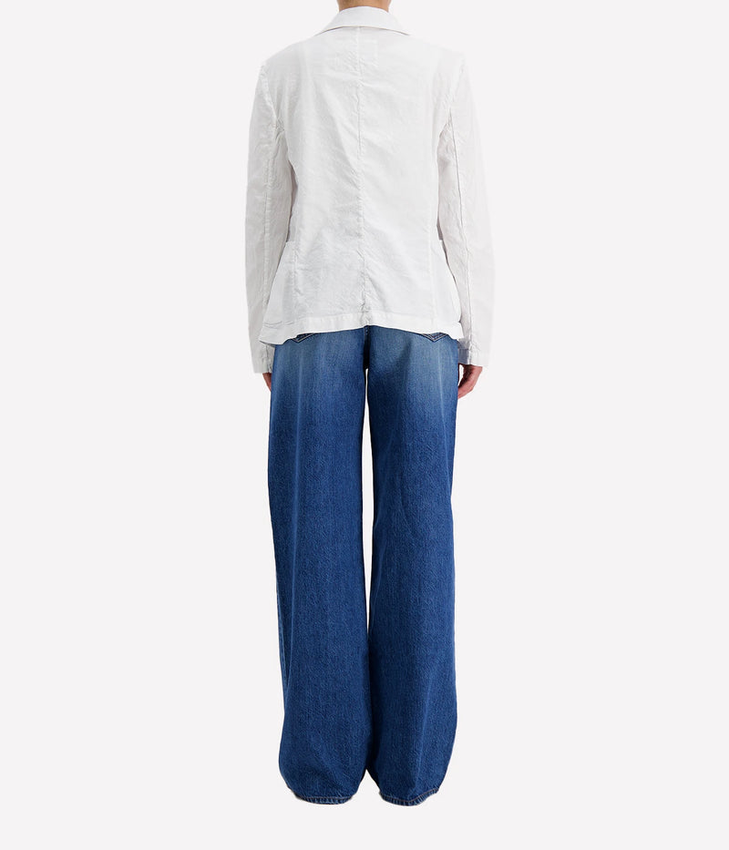 Dublin Linen Blazer in White