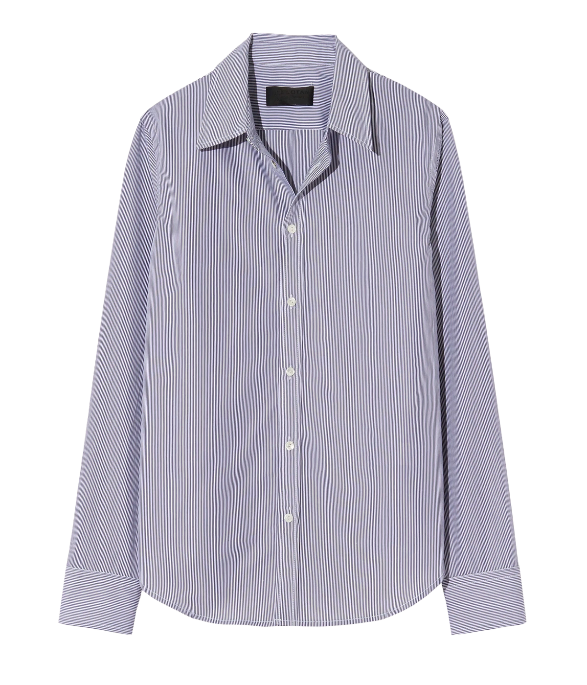 Dyllan Shrunken Shirt in Mini Navy Stripe