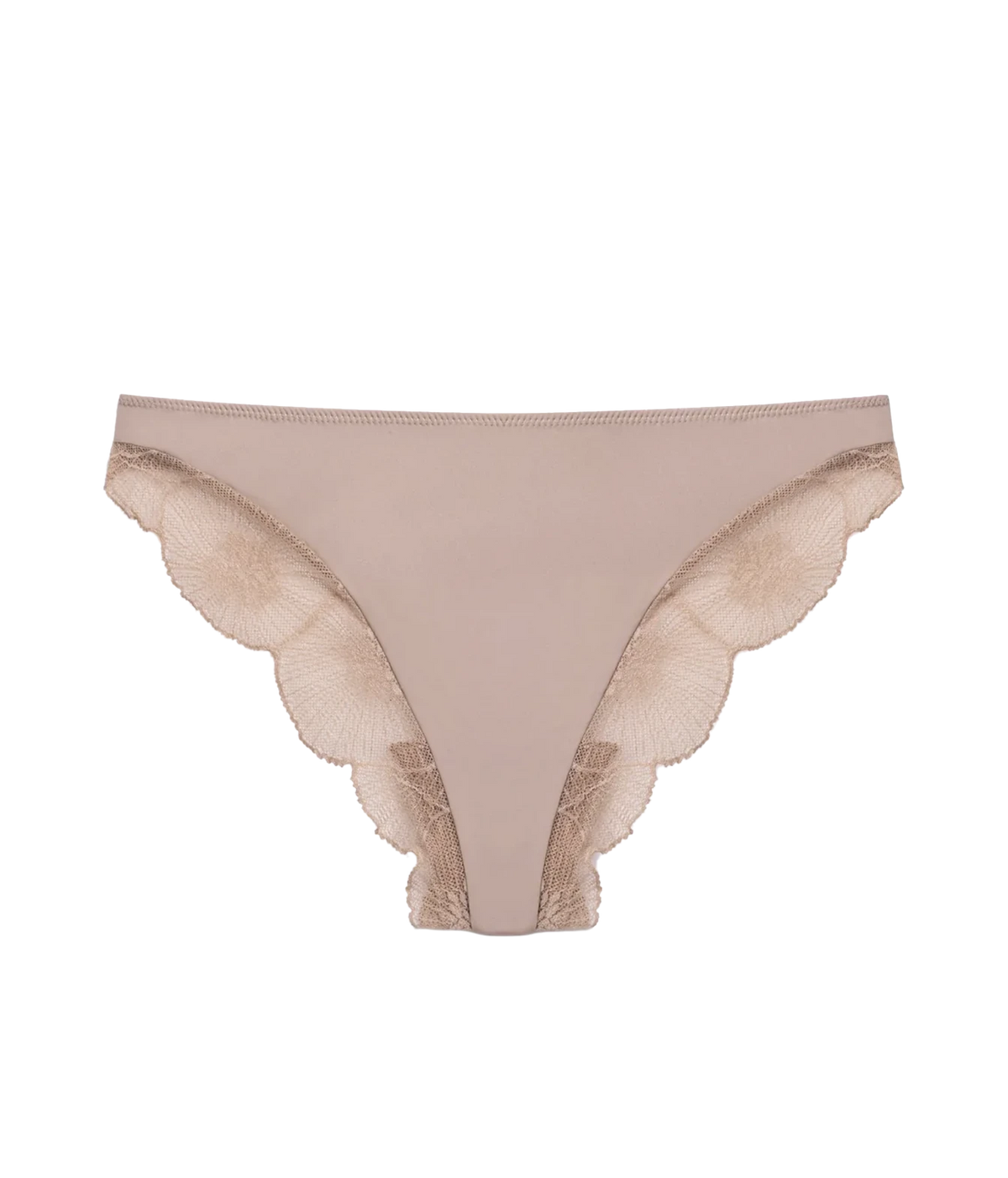 Else Lingerie Anemone Thong in Nude with lace trim