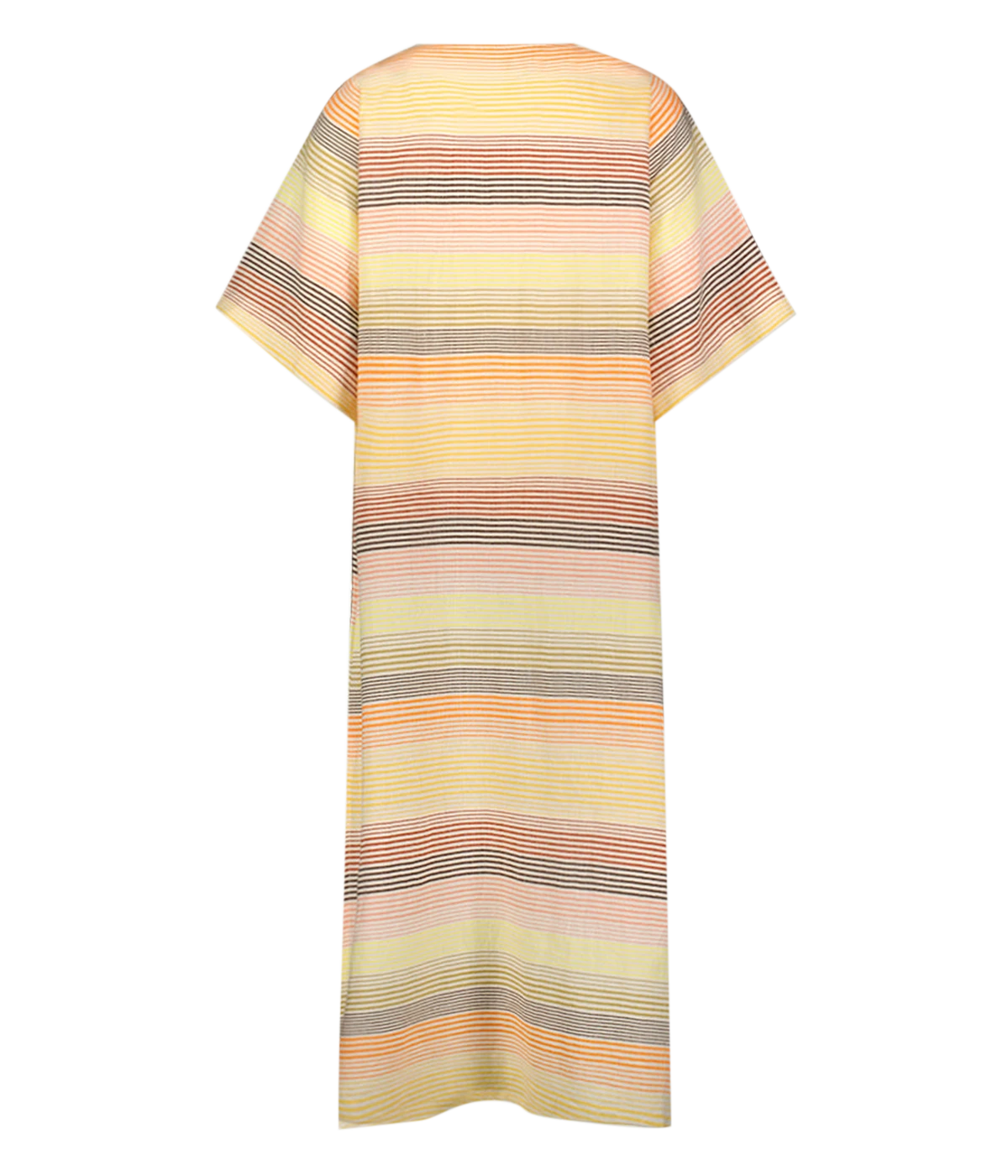 Edna V Neck Dress in Amaresh Sunrise