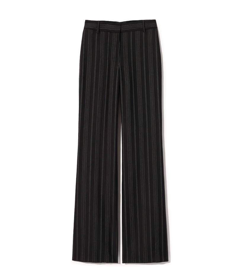 Effy Pant in Black Pinstripe