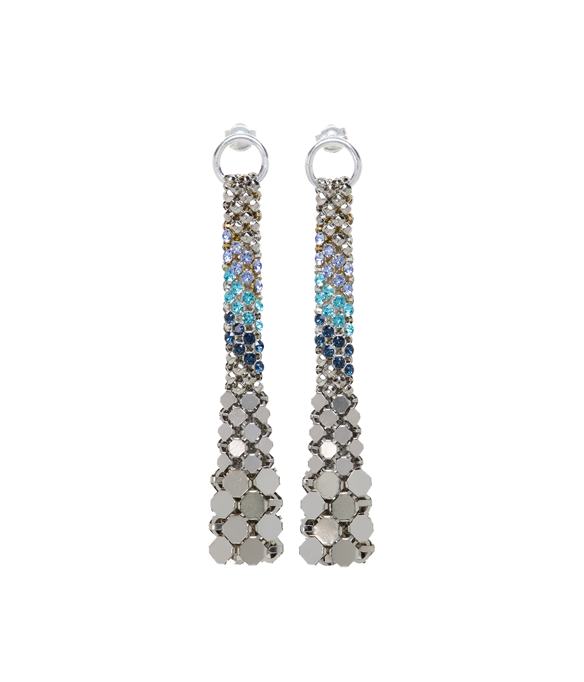 Eiffel Earrings in Silver & Turquoise