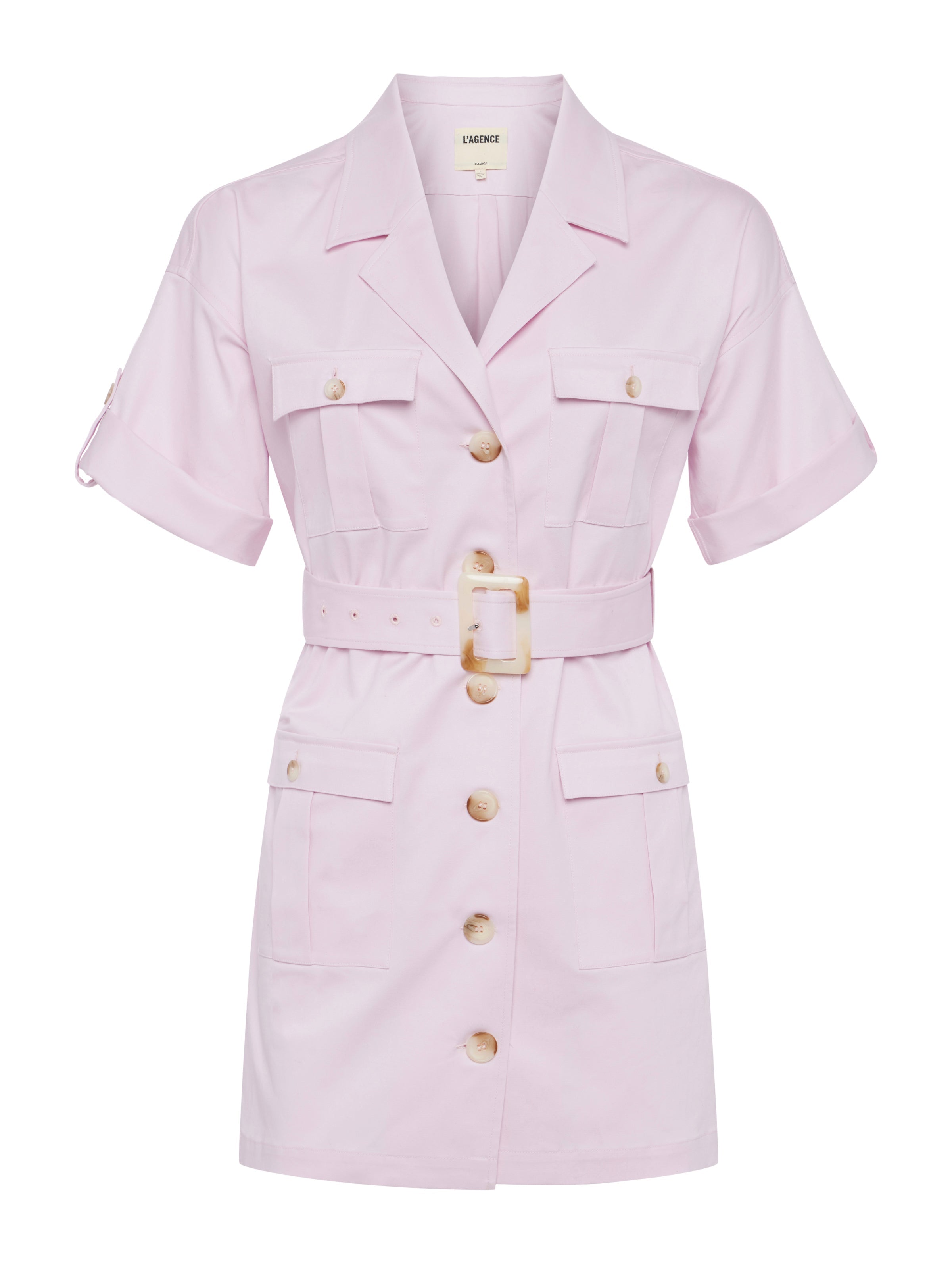 *FINAL SALE* Everest Safari Shirt Dress in Lilac Snow