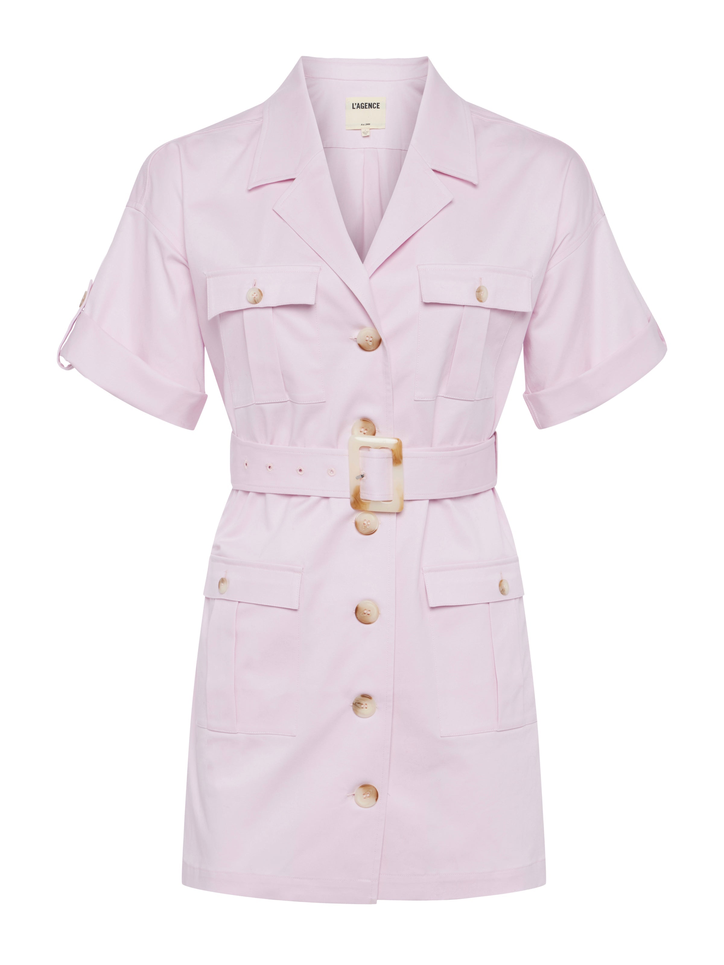 Everest Safari Shirt Dress in Lilac Snow