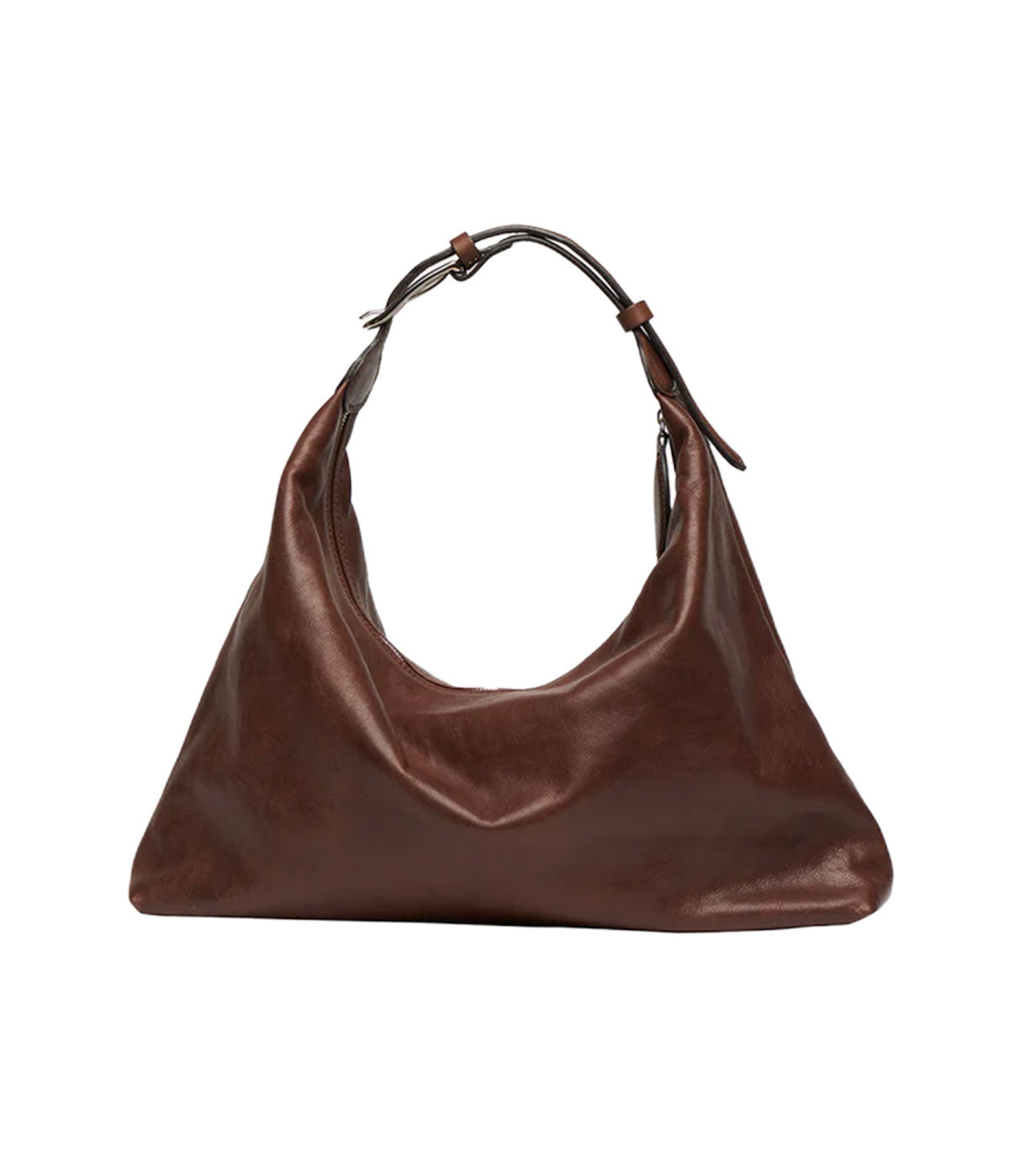 Pillow Shoulder Bag in Dark Brown