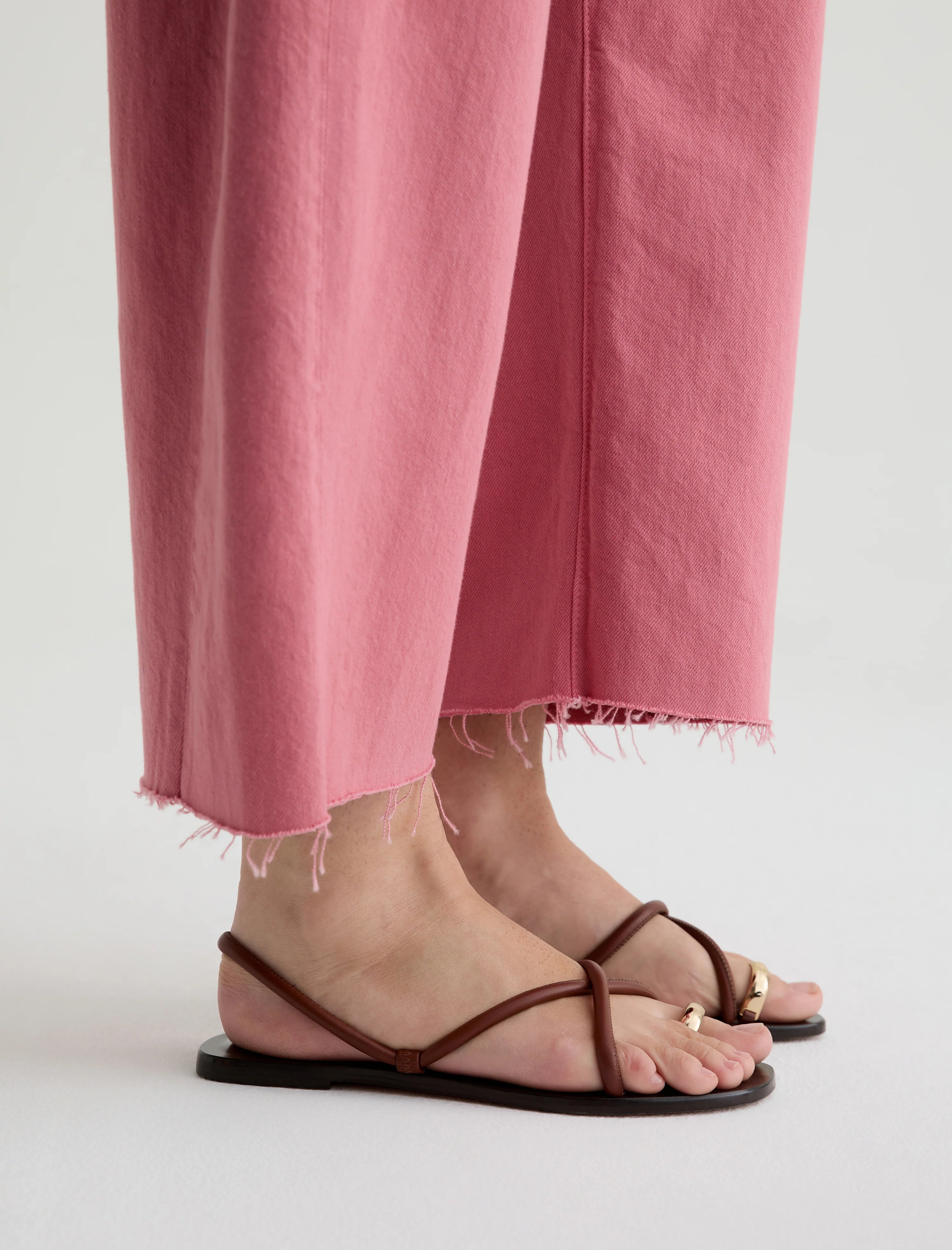 Hattie Crop Jean in Peony