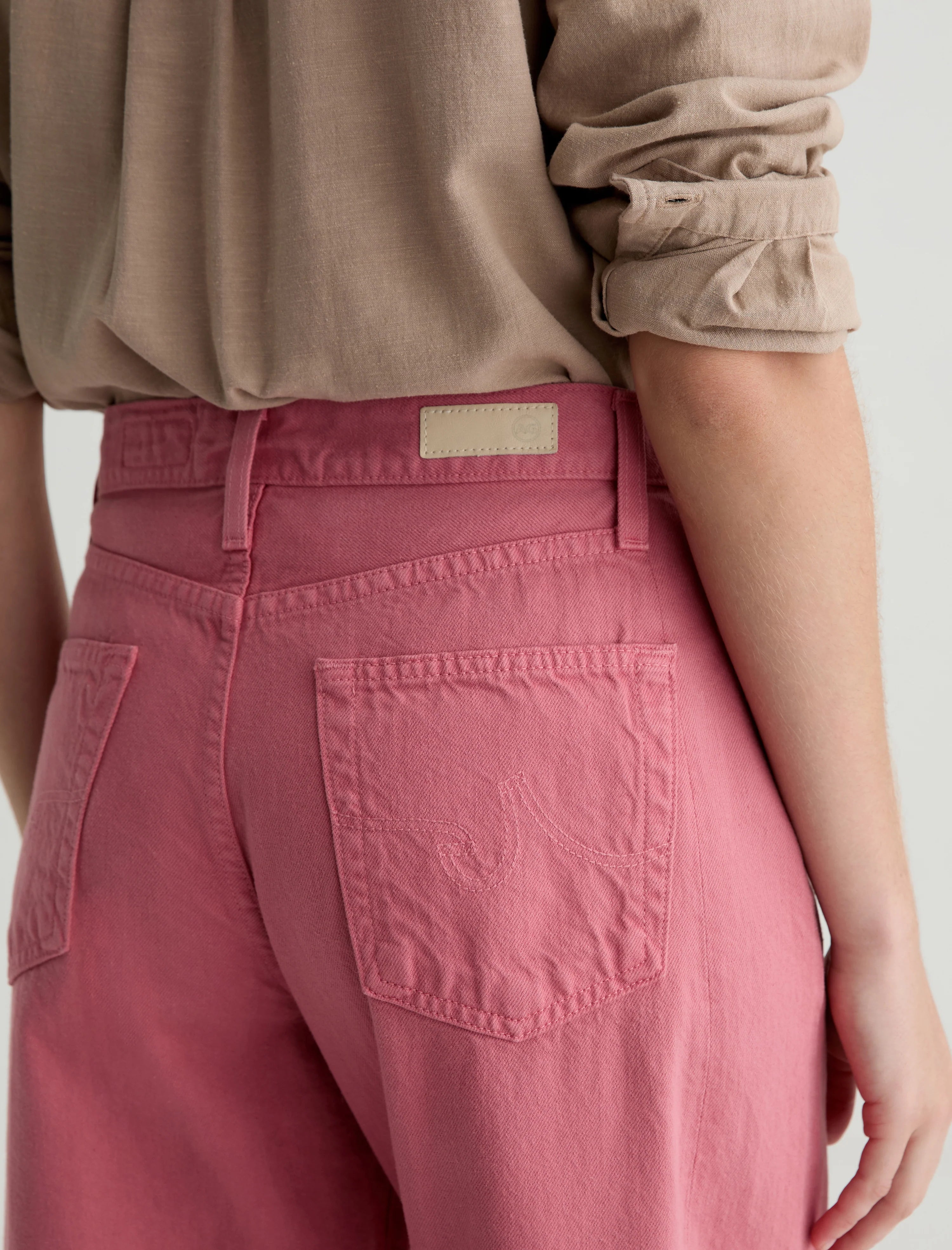 Hattie Crop Jean in Peony