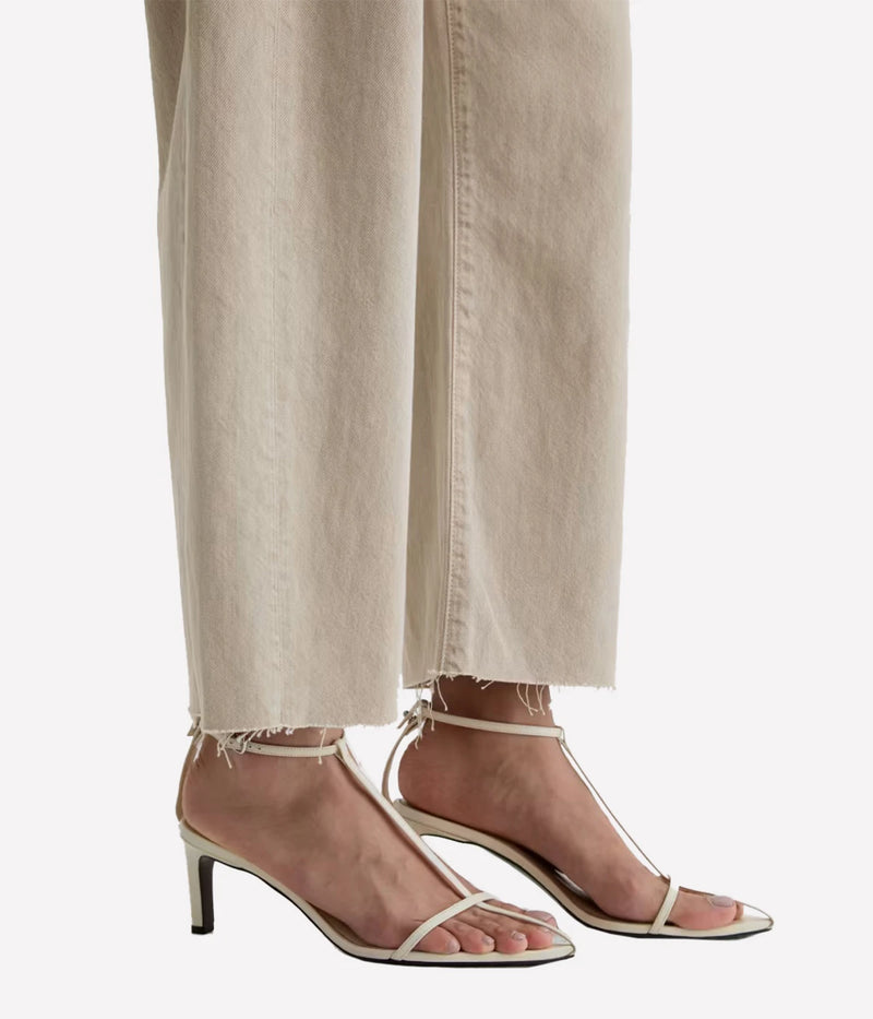 Hattie Crop Jean in Sulfur Light Taupe