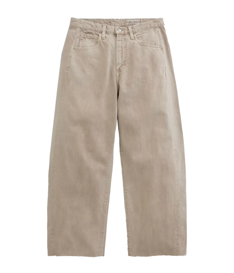 Hattie Crop Jean in Sulfur Light Taupe