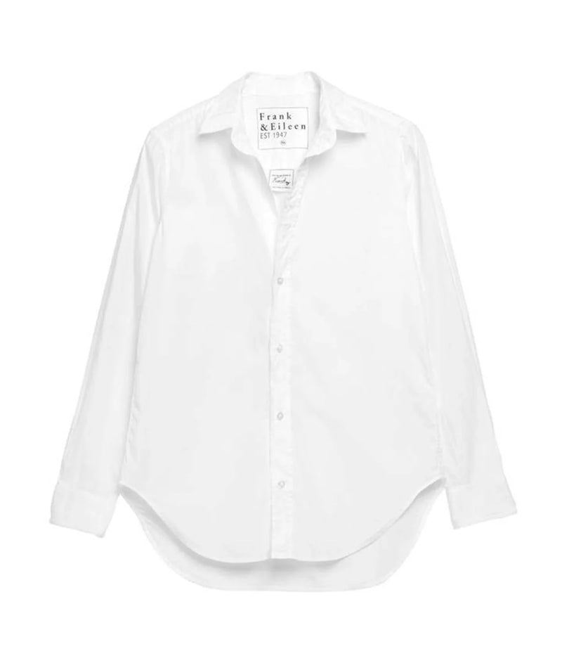 Eileen Light Cotton Poplin Shirt in White