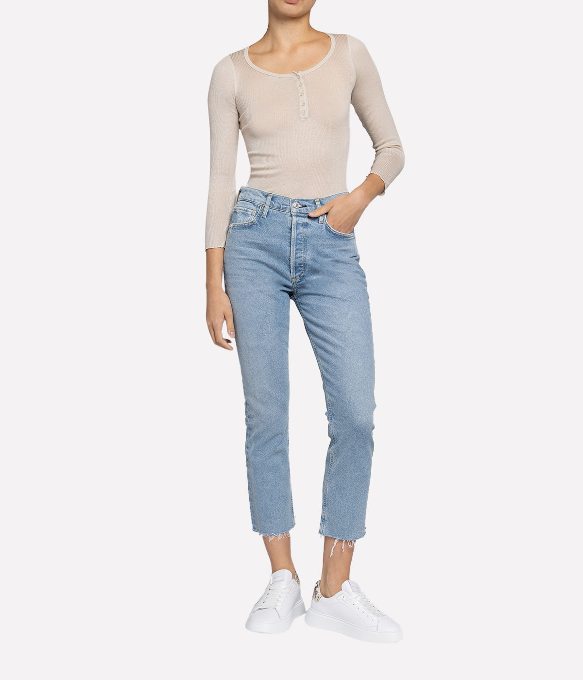 Lamylic Top in Ecru