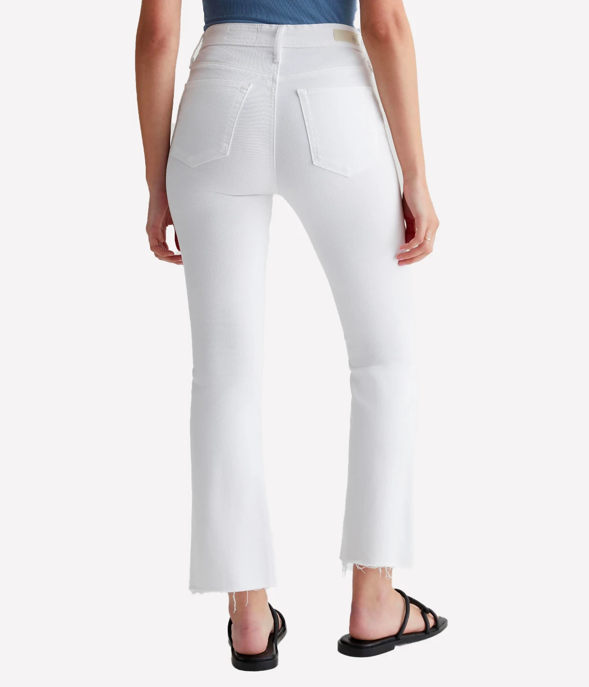 Farrah Boot Crop Jean in Modern White