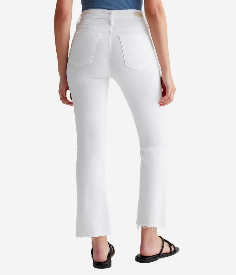 Farrah Boot Crop Jean in Modern White