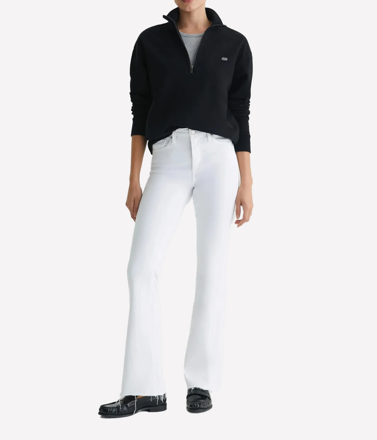 Farrah Boot High-Rise Jean in Cloud White