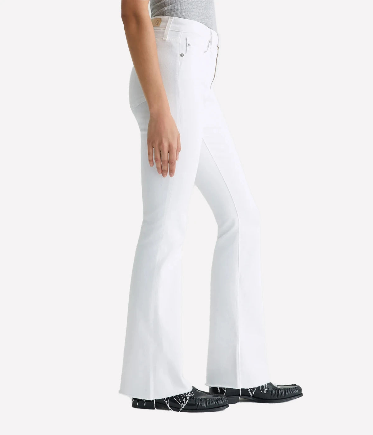 Farrah Boot High-Rise Jean in Cloud White