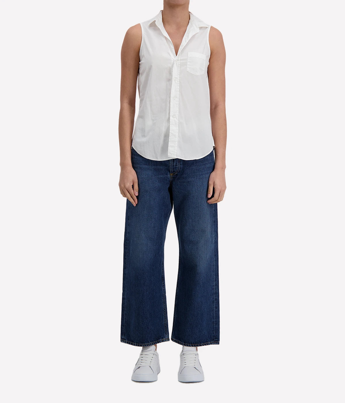 Fiona Cotton Shirt in Classic White