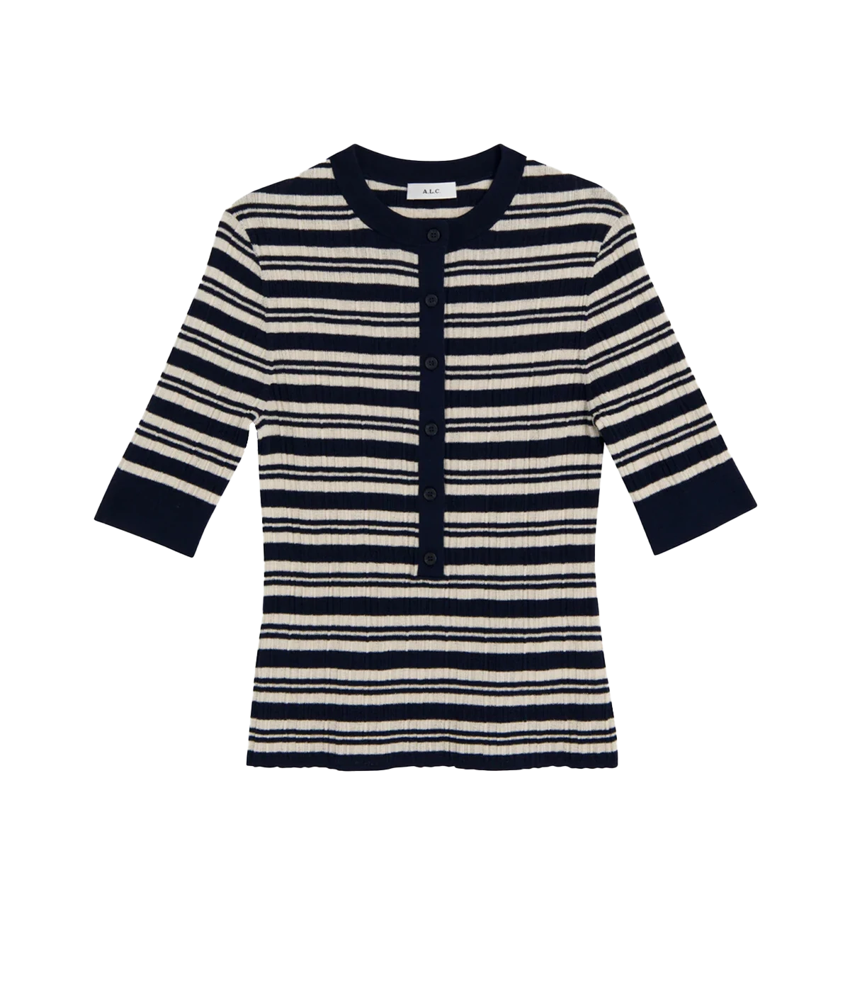 Fisher Top in Navy & White