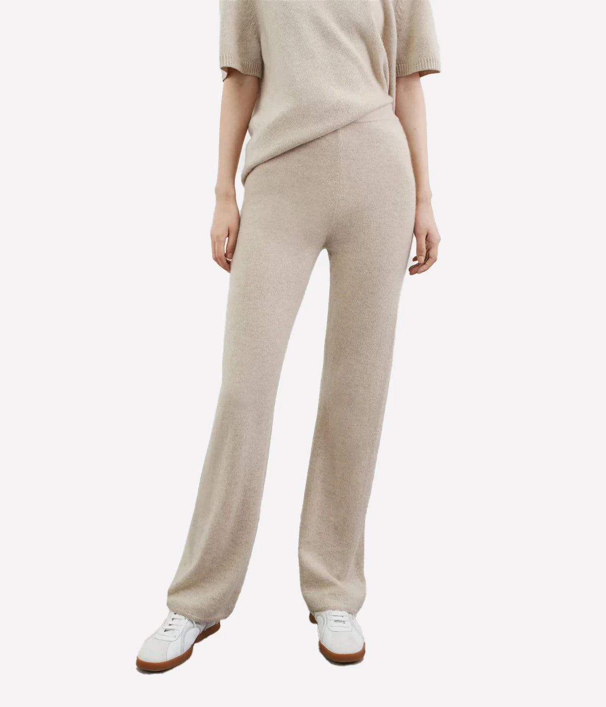 Flared Pants in Natural Sand