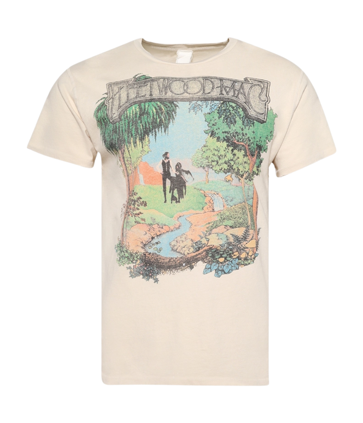 Fleetwood Mac Crew Tee in Tan