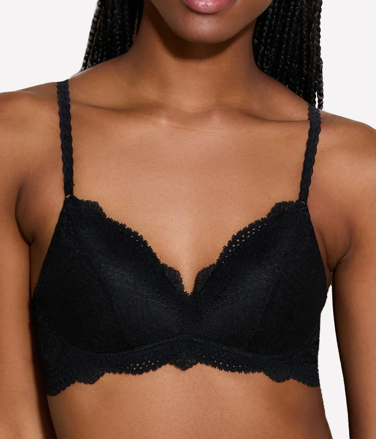 Forte Travel Padded Bralette in Black