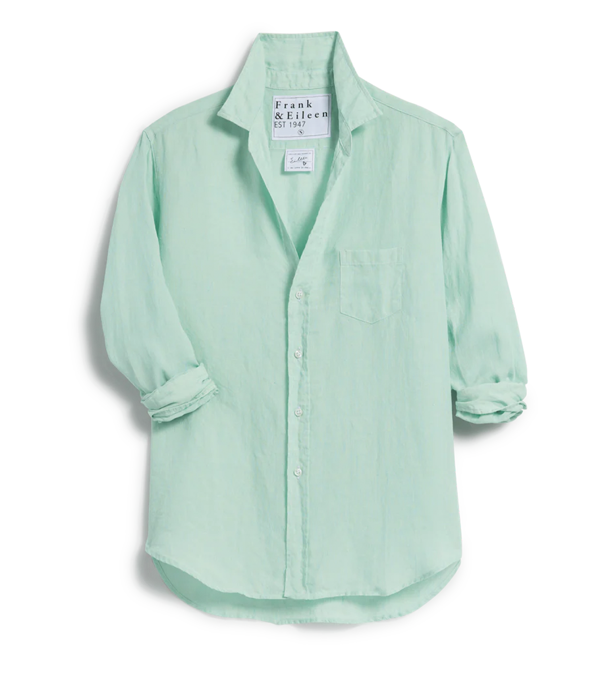 Eileen Woven Button Up in Sea Grass