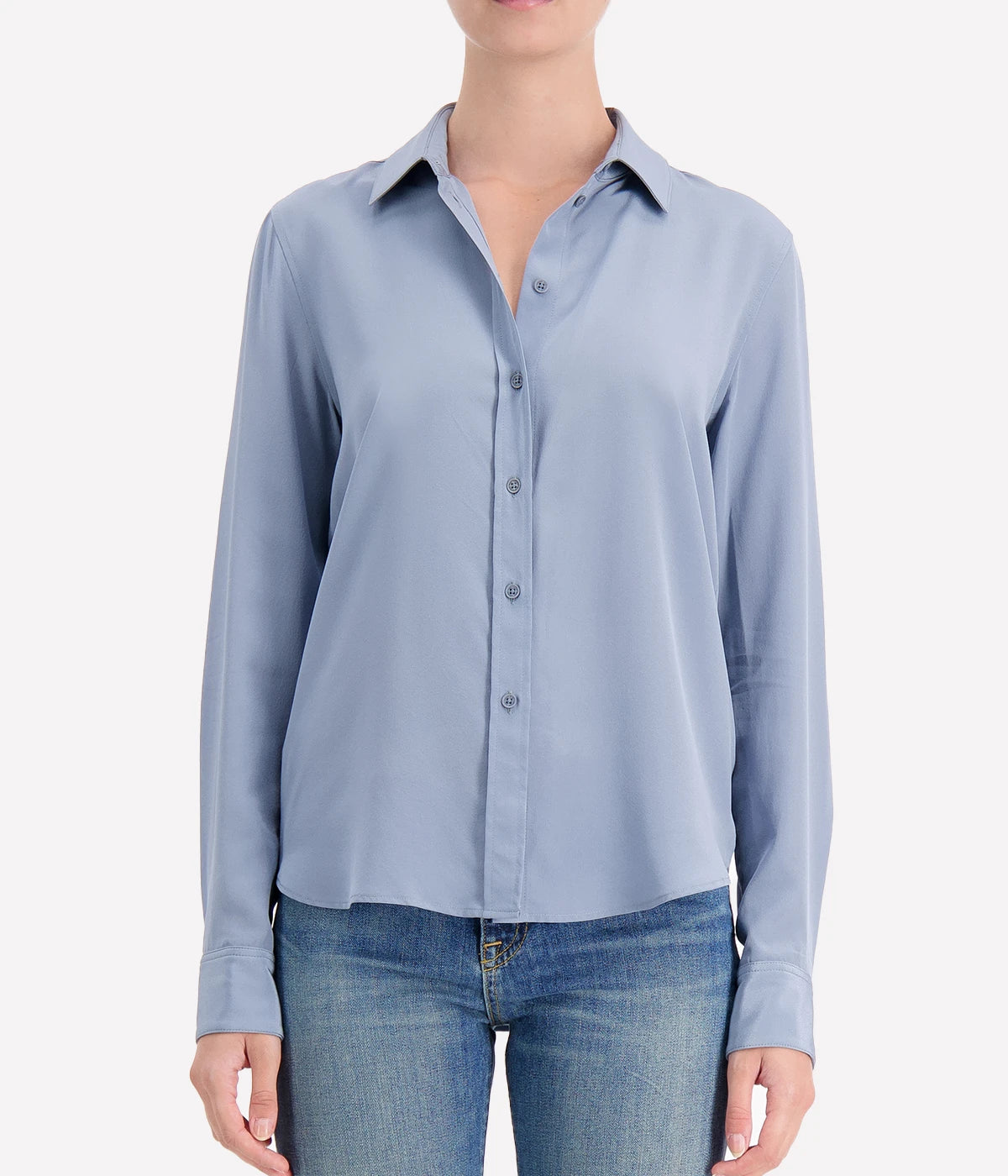 Gaia Slim Shirt in Vintage Blue