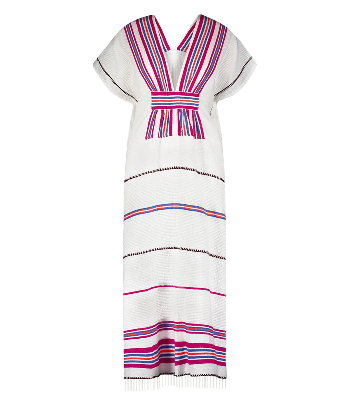 Flattering V Neck Design: The V neck silhouette enhances your neckline, creating a graceful and elongated look that suits a variety of body types.
Relaxed Fit: Designed for ultimate comfort, this caftan boasts a relaxed fit that allows for ease of movement, making it perfect for lounging at home or stylish outings.
Luxurious Fabric: Crafted from high-quality materials, the fabric feels soft against the skin, ensuring you stay comfortable throughout the day.
Versatile Styling Options: Dress it up for a chic 