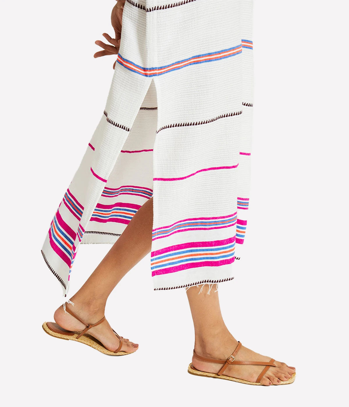 Gasira V Neck Caftan in Zelele Orchid