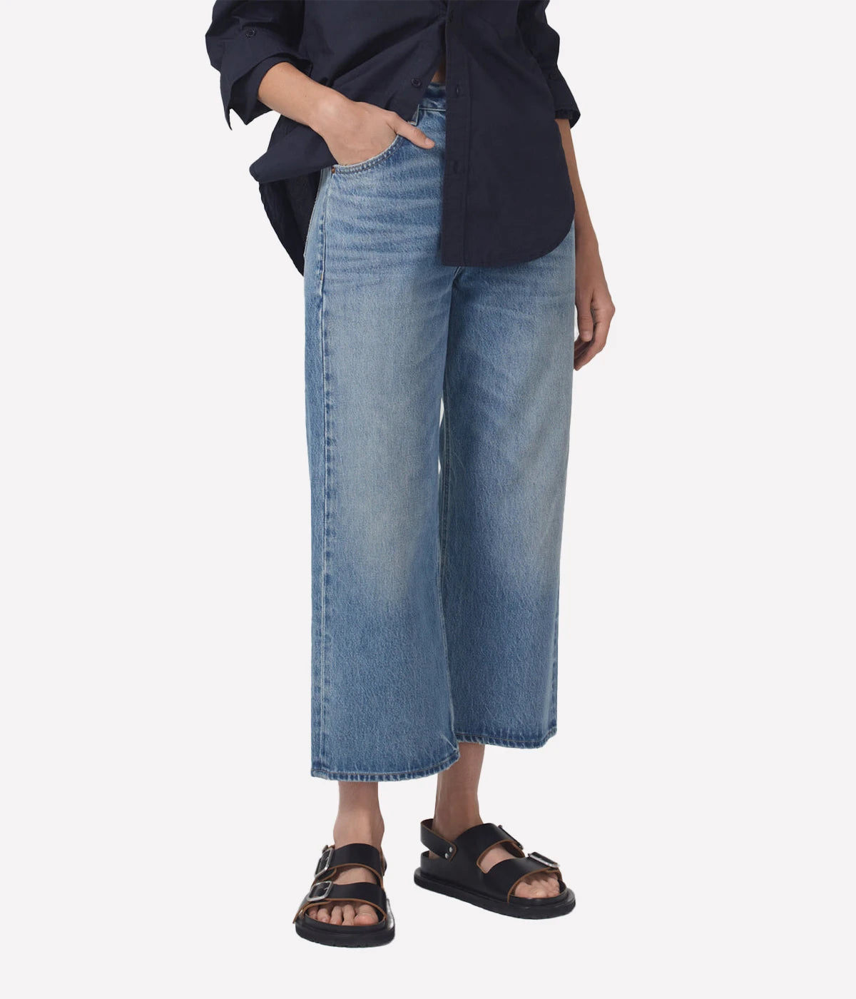 Gaucho Vintage Wide Leg Jean in Sodapop