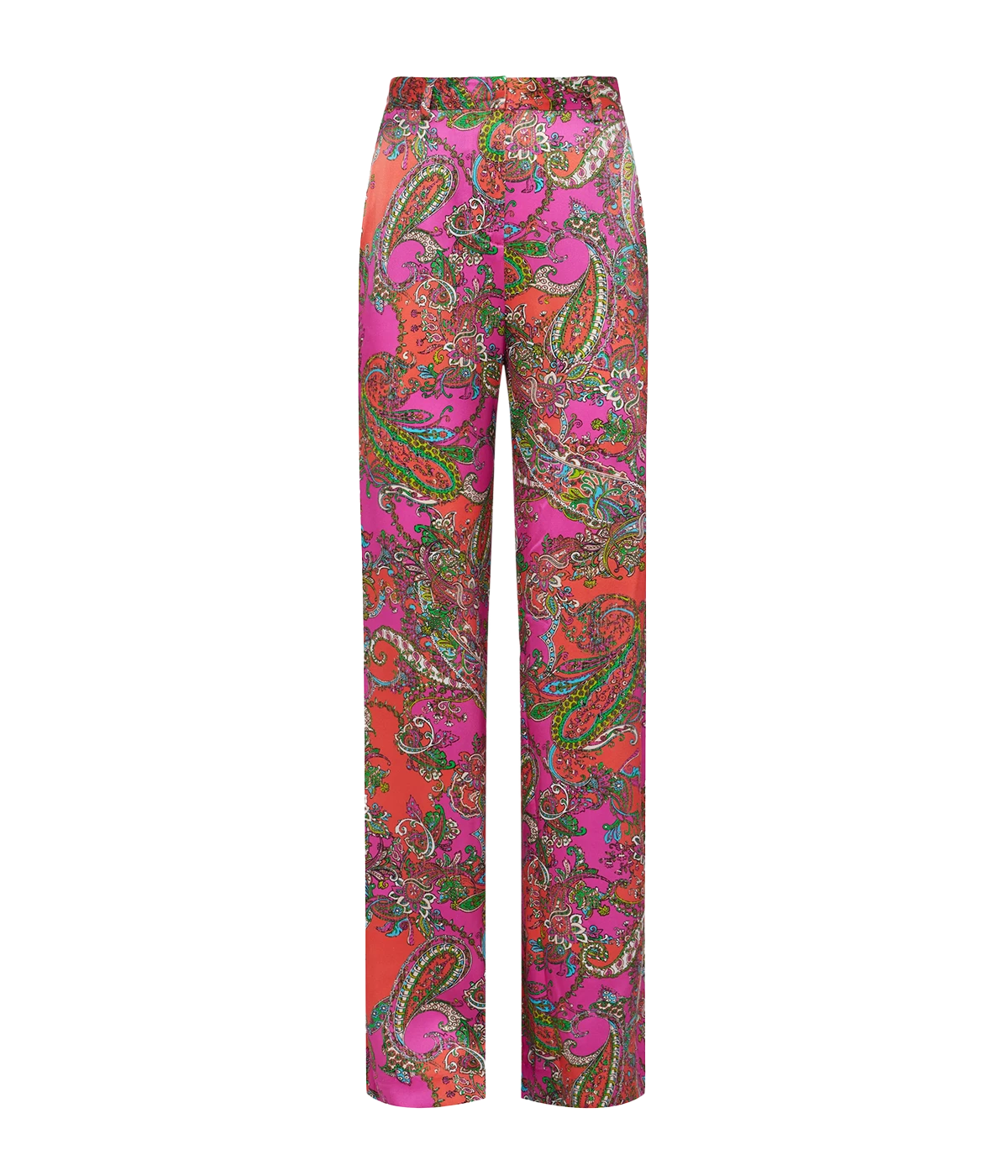 Gavin Wide Leg Pant in Rhodamine Bright Pop Paisley