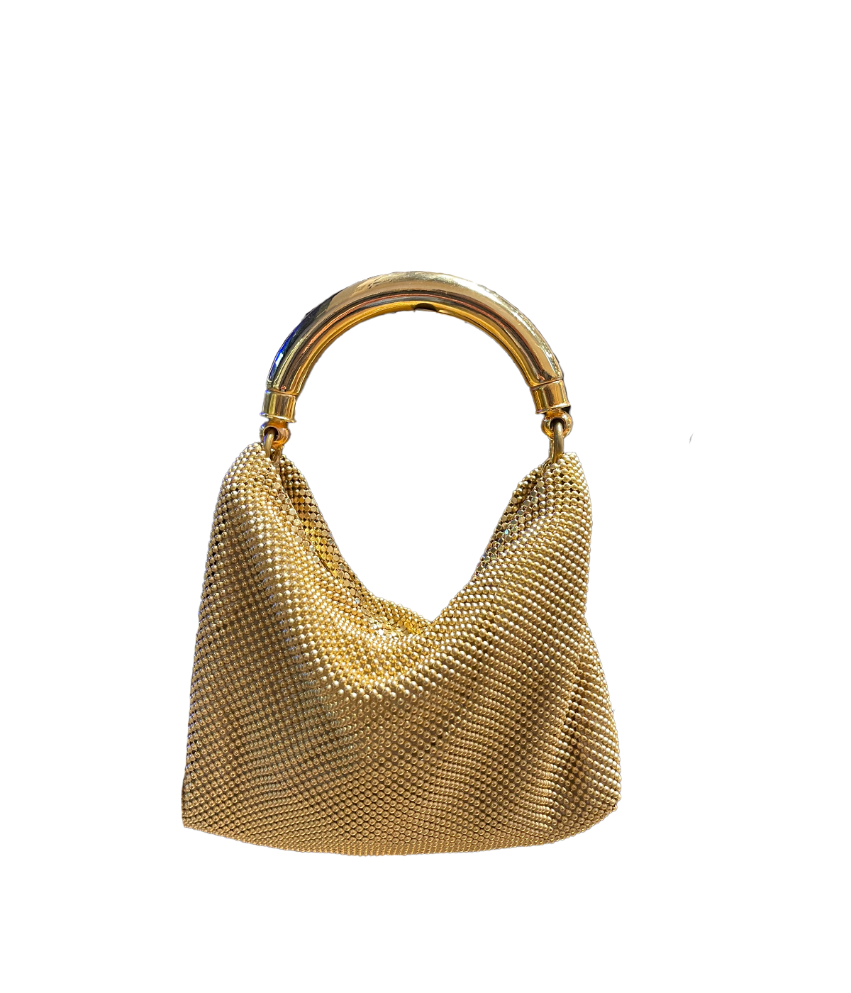 ALT text: Bella Handbag in Gold by Laura B, with structured silhouette and removable shoulder strap.