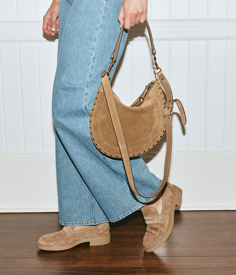 Oskan Soft Zip Bag In Taupe
