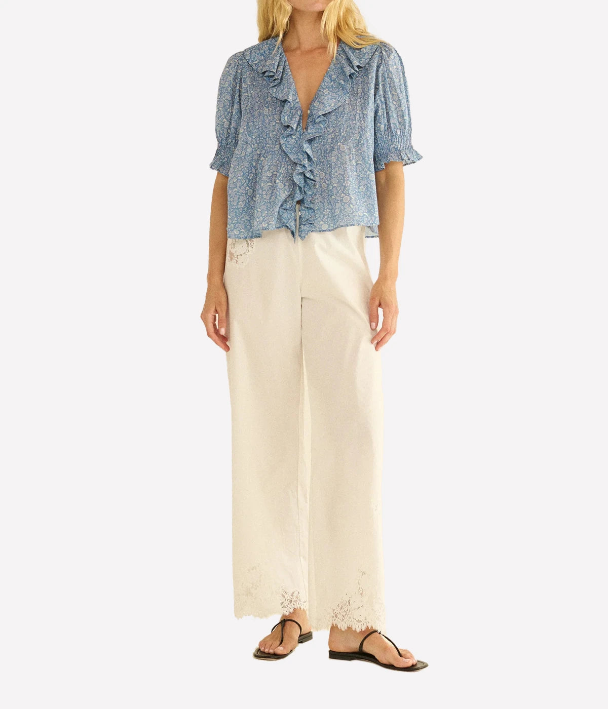 Henri Top In Blue Garden Bloom