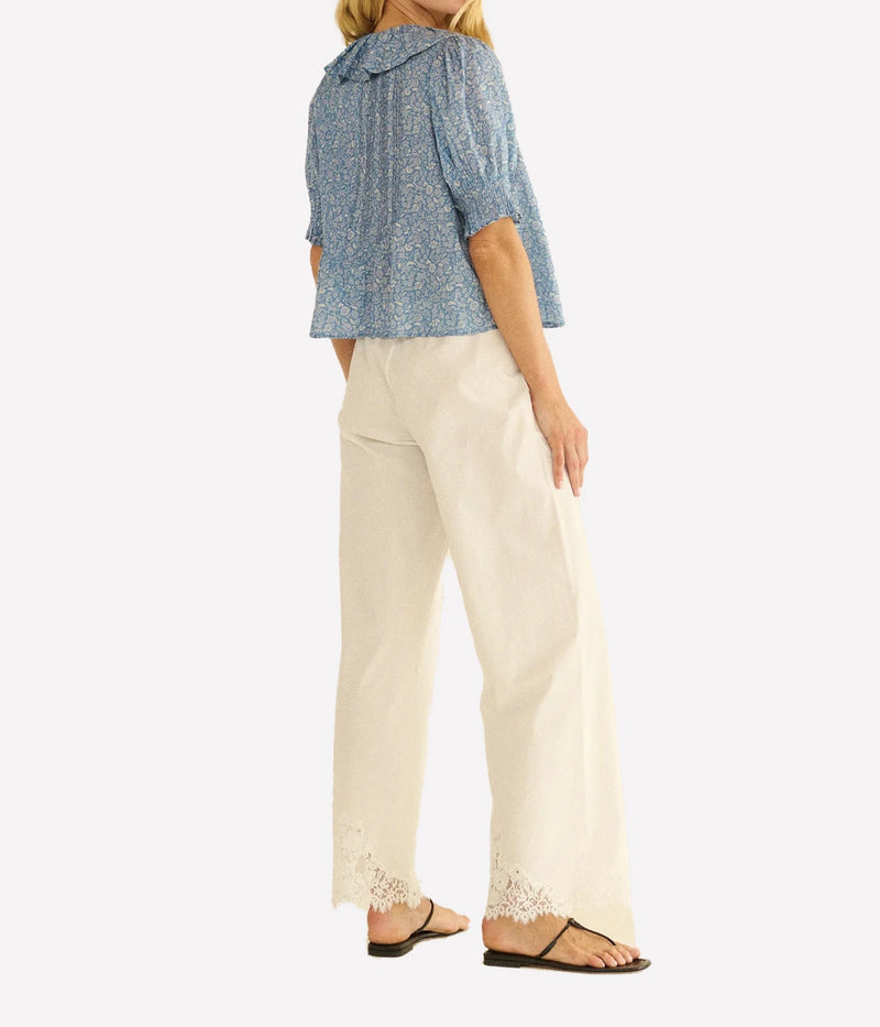 Henri Top In Blue Garden Bloom