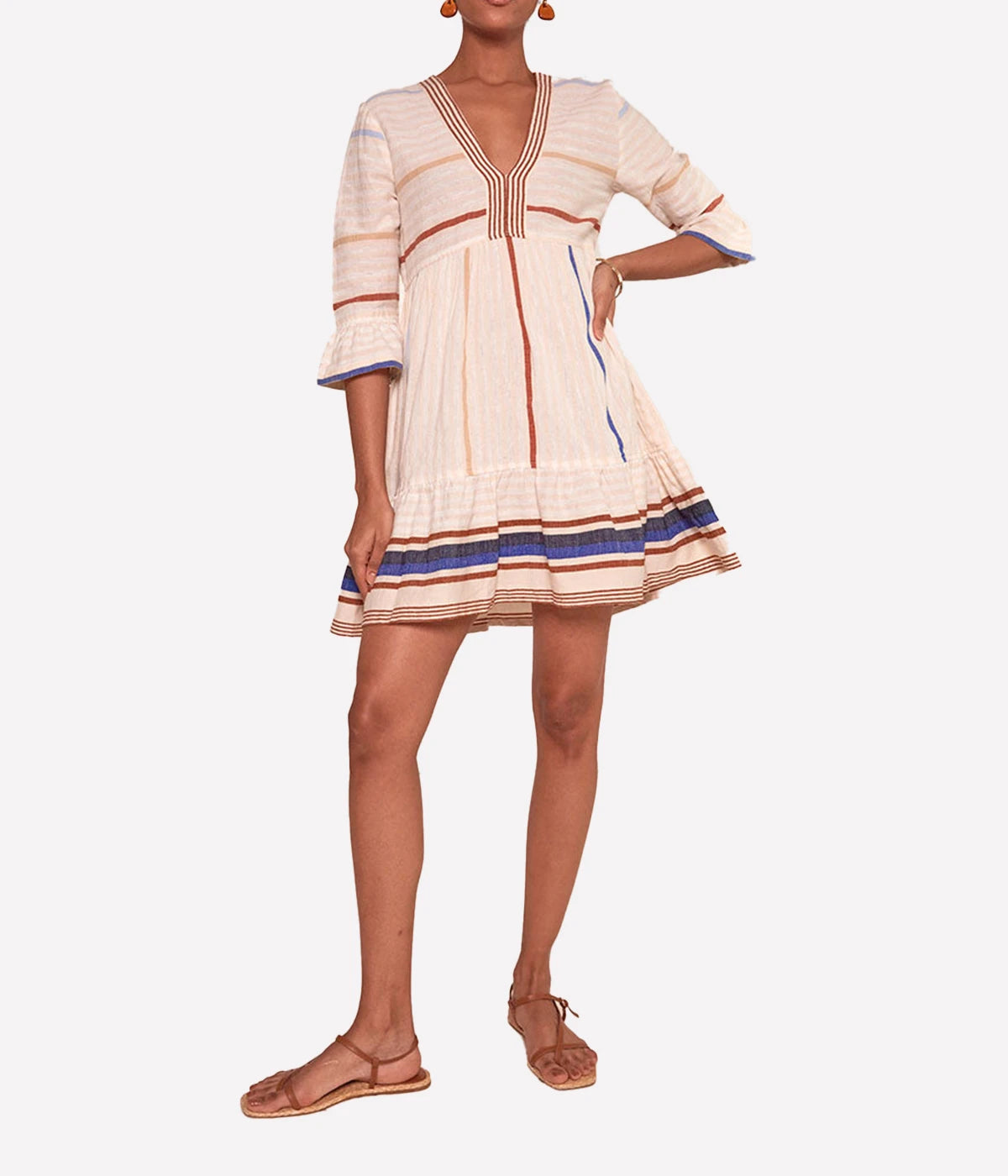 Hanna Flutter Dress in Hulet Vanilla
