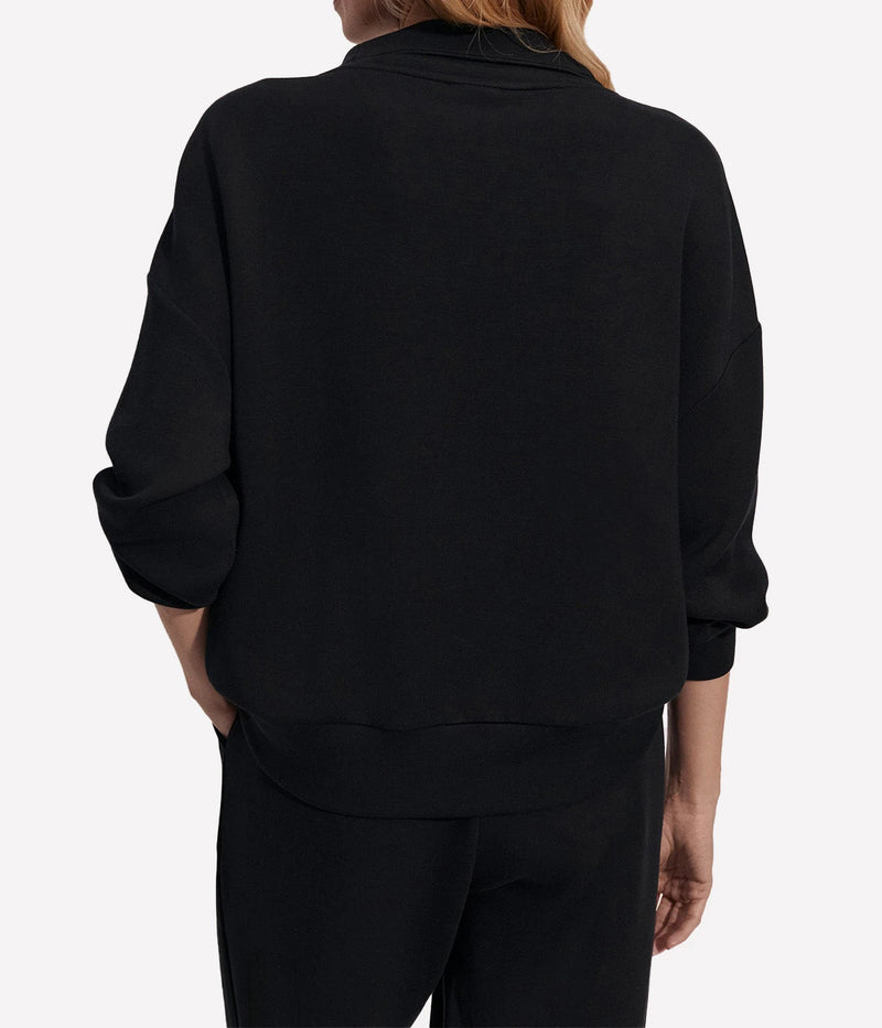 Hawley Half Zip Sweater IN Black