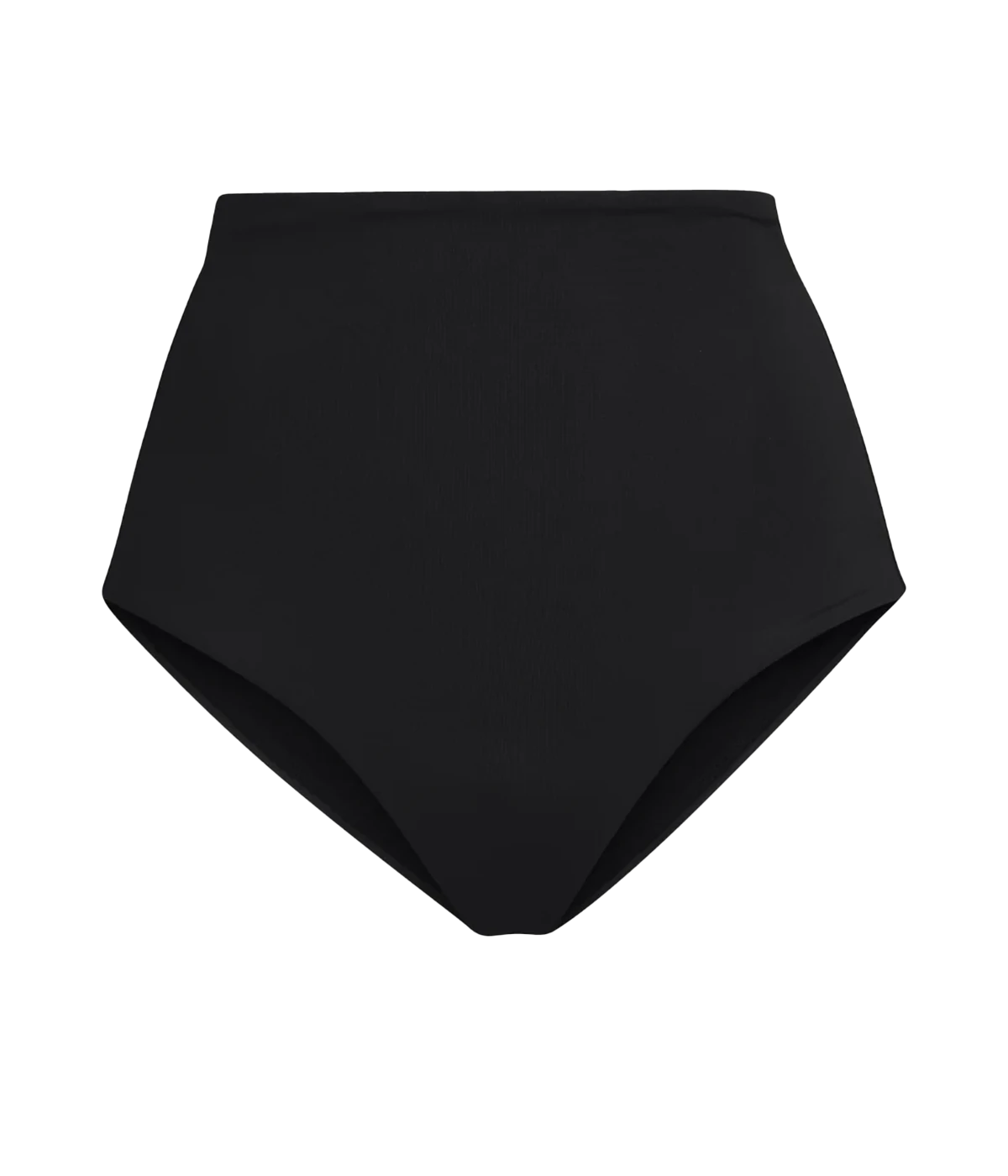 An elegant black high cut leg bikini, the Hi Tide Bottom is a wardrobe staple. These medium coverage luxe bottoms hug you in, showing off your legs and just enough cheek. Sleek and sexy, this is a must-have bikini bottom for summer, at the pool or the beach. 